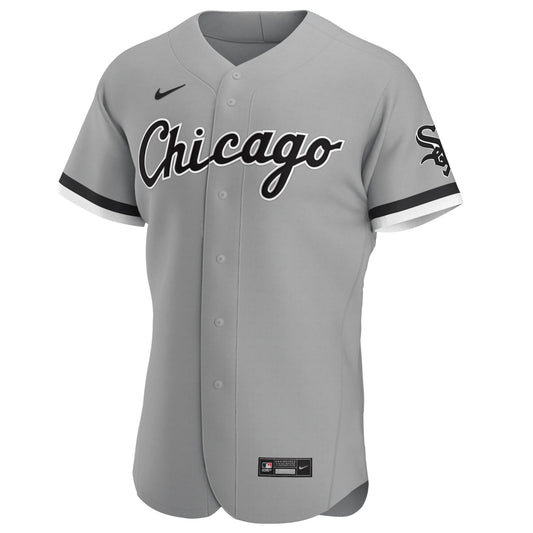Men's Chicago White Sox Nike Gray Road Authentic Official Team Jersey Sports Fan Apparel Official MLB Team Jersey Baseball Fan Apparel