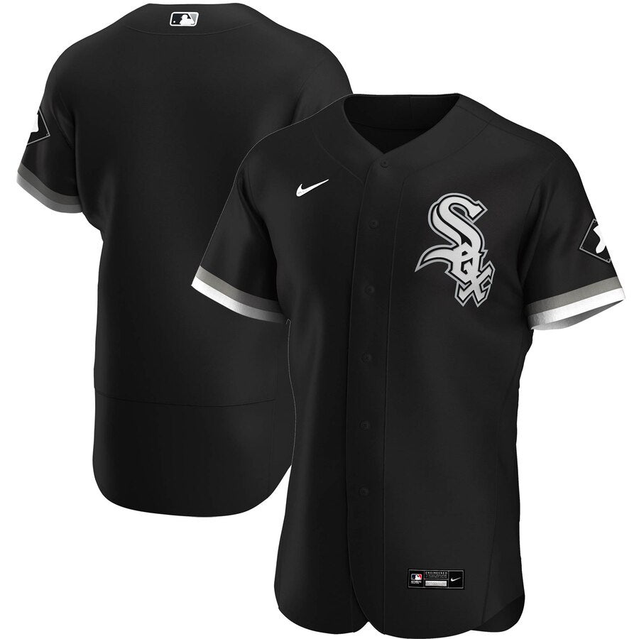 Men's Chicago White Sox Nike Black Alternate Authentic Official Team Jersey Sports Fan Apparel Official MLB Team Jersey Baseball Fan Apparel