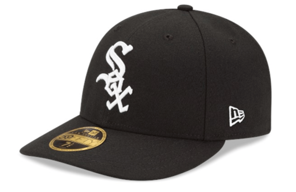 Men's Chicago White Sox New Era Black Authentic Collection On Field Low Profile Game 59FIFTY Fitted Hat Official Team Hat Sports Fan Cap Official MLB