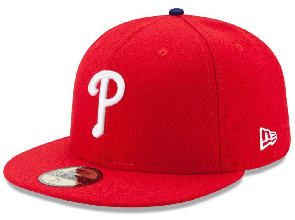 Men's Philadelphia Phillies Authentic Collection On-Field 59FIFTY Fitted Hat Official Team Hat Sports Fan Cap Official MLB Team Hat Baseball Fan Cap
