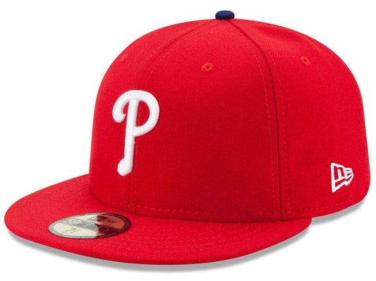 Men's Philadelphia Phillies Authentic Collection On-Field 59FIFTY Fitted Hat Official Team Hat Sports Fan Cap Official MLB Team Hat Baseball Fan Cap