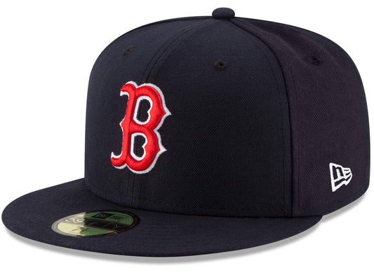 Men's Boston Red Sox New Era Navy Game Authentic Collection On-Field 59FIFTY Fitted Hat Official Team Hat Sports Fan Cap Official MLB Team Hat Basebal