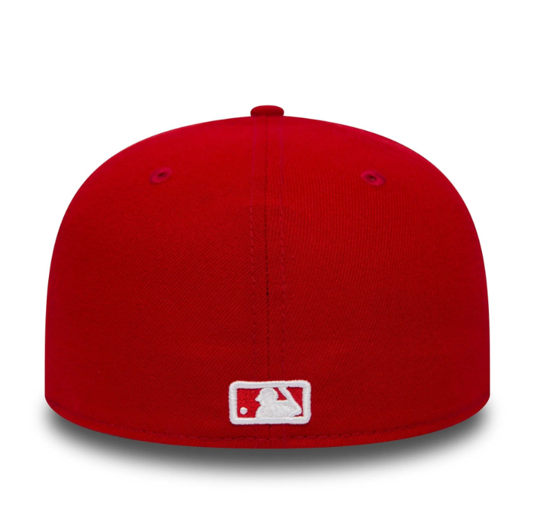 New York Yankees MLB League Essential 59FIFTY Fitted New Era Red/White Official Team Hat Sports Fan Cap Official MLB Team Hat Baseball Fan Cap