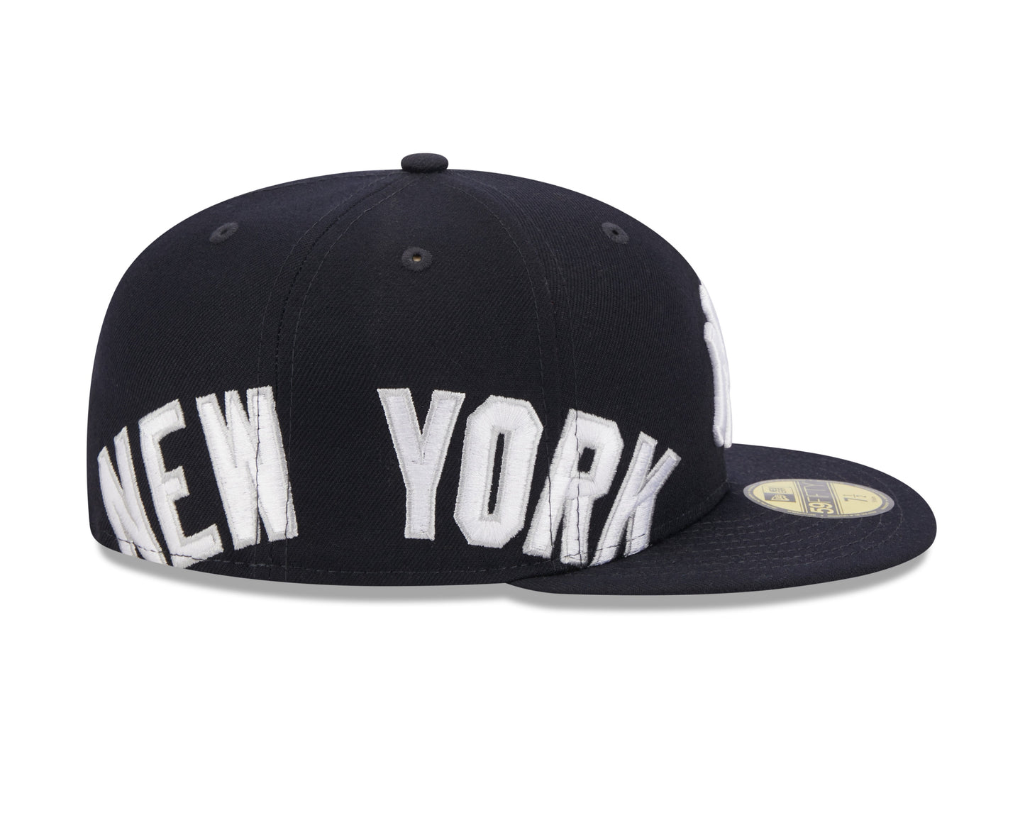 New York Yankees New Era Navy Arch 59FIFTY Fitted Hat Official Team Hat Sports Fan Cap Official MLB Team Hat Baseball Fan Cap
