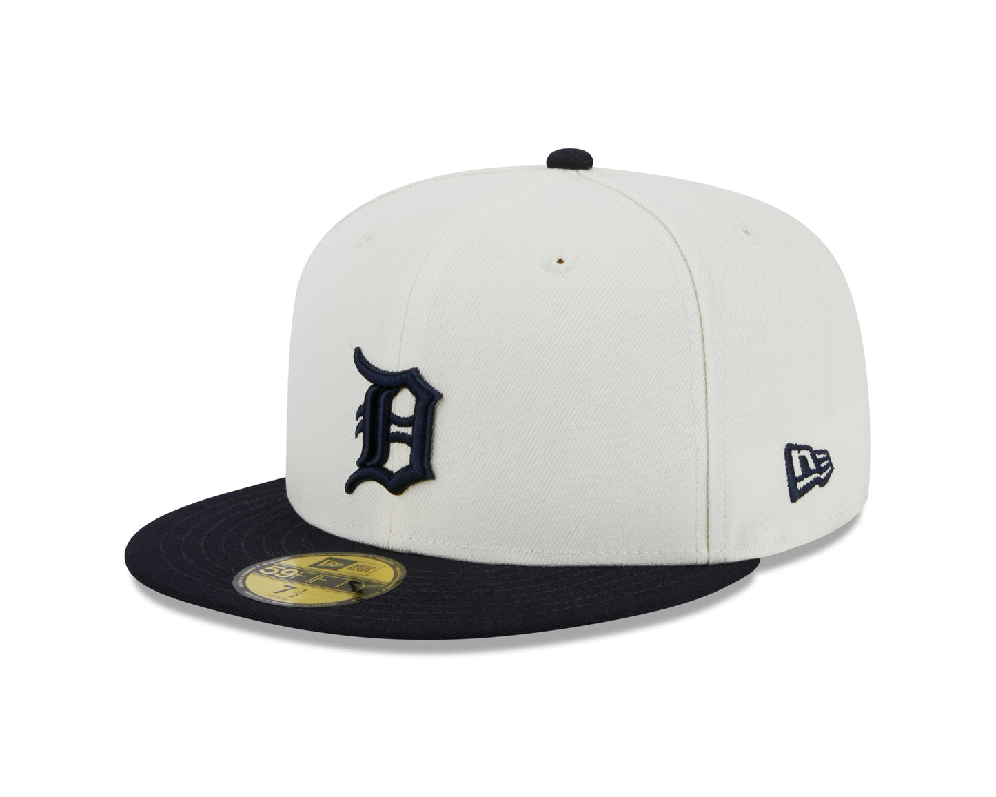 Detroit Tigers 1984 World Series Cream/Navy New Era Retro 59FIFTY Fitted Hat Official Team Hat Sports Fan Cap Official MLB Team Hat Baseball Fan Cap