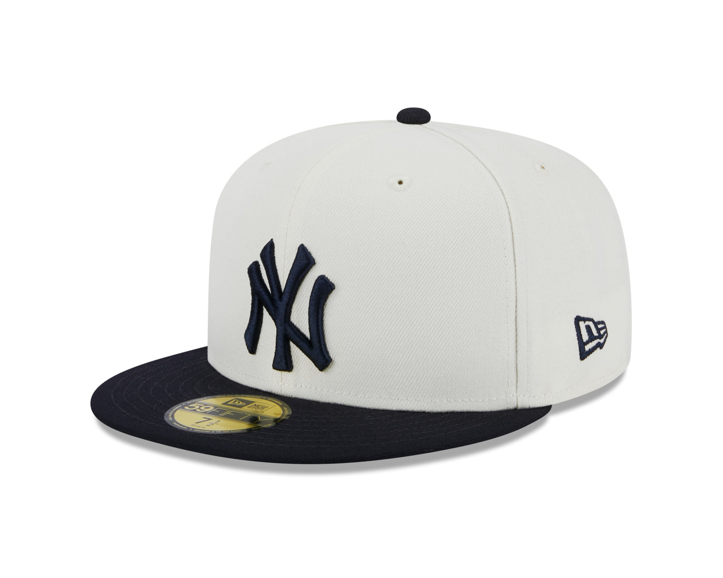 New York Yankees 2000 World Series Cream/Navy New Era Retro 59FIFTY Fitted Hat Official Team Hat Sports Fan Cap Official MLB Team Hat Baseball Fan Cap