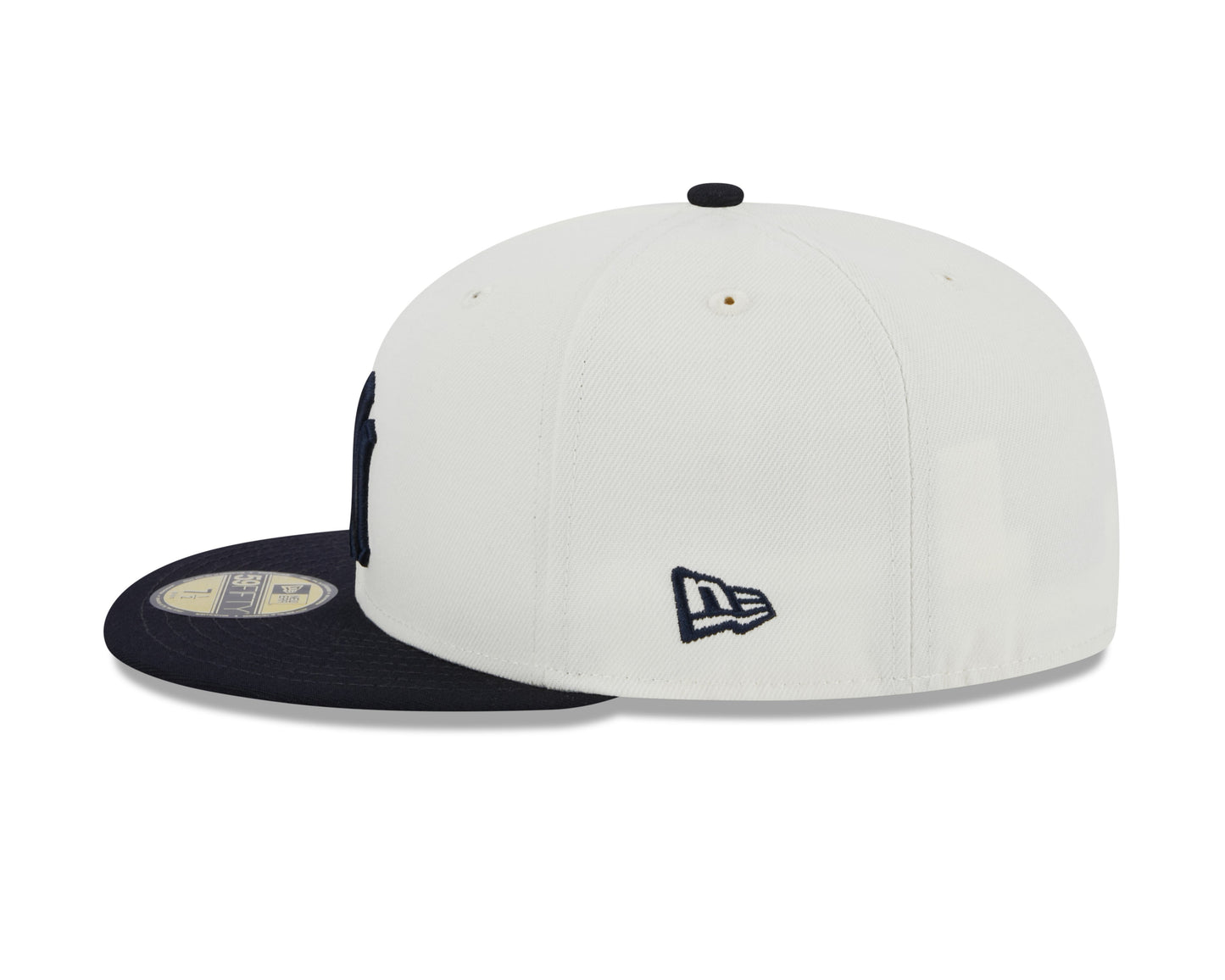 New York Yankees 2000 World Series Cream/Navy New Era Retro 59FIFTY Fitted Hat Official Team Hat Sports Fan Cap Official MLB Team Hat Baseball Fan Cap