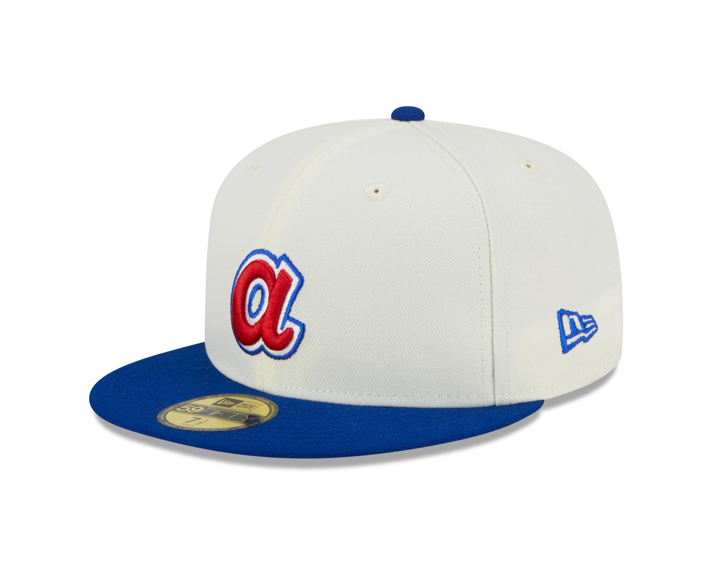 Atlanta Braves 2000 All Star Game Cream/Royal New Era Retro 59FIFTY Fitted Hat Official Team Hat Sports Fan Cap Official MLB Team Hat Baseball Fan Cap