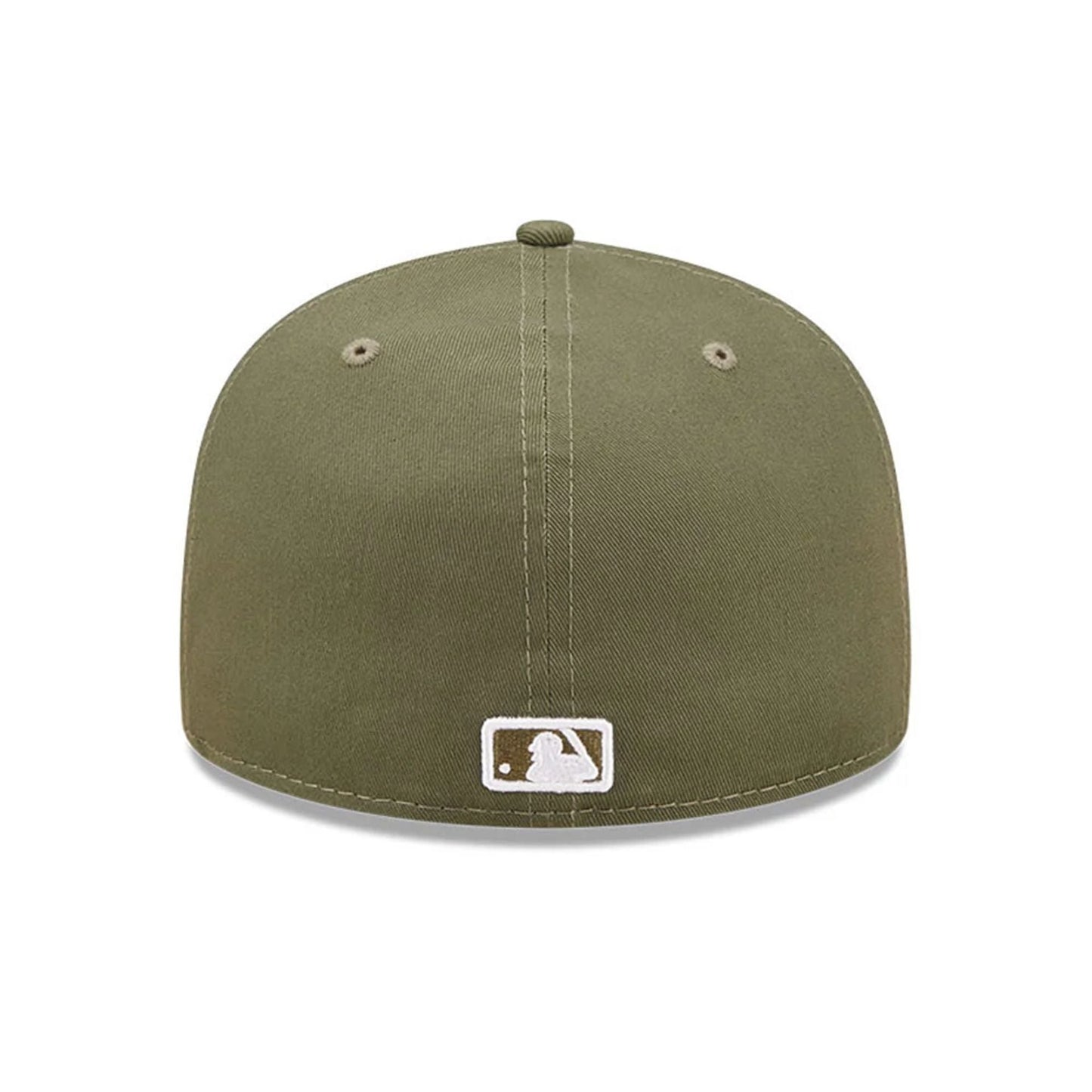 New York Yankees MLB League Essential 59FIFTY Fitted New Era Olive/White Official Team Hat Sports Fan Cap Official MLB Team Hat Baseball Fan Cap