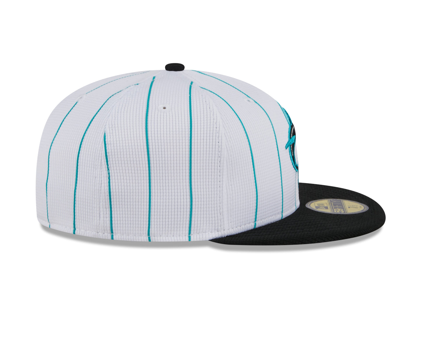 Men's Miami Marlins White 2024 Batting Practice 59FIFTY Fitted Hat Official Team Hat Sports Fan Cap Official MLB Team Hat Baseball Fan Cap