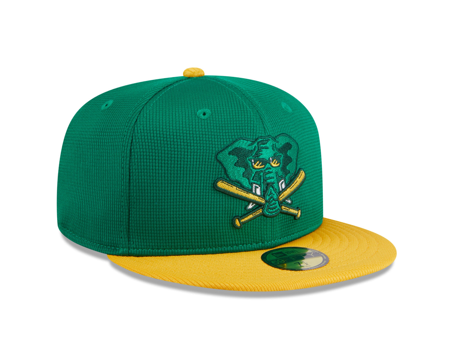 Men's Oakland Athletics New Era Green 2024 Batting Practice 59FIFTY Fitted Hat Official Team Hat Sports Fan Cap Official MLB Team Hat Baseball Fan Cap