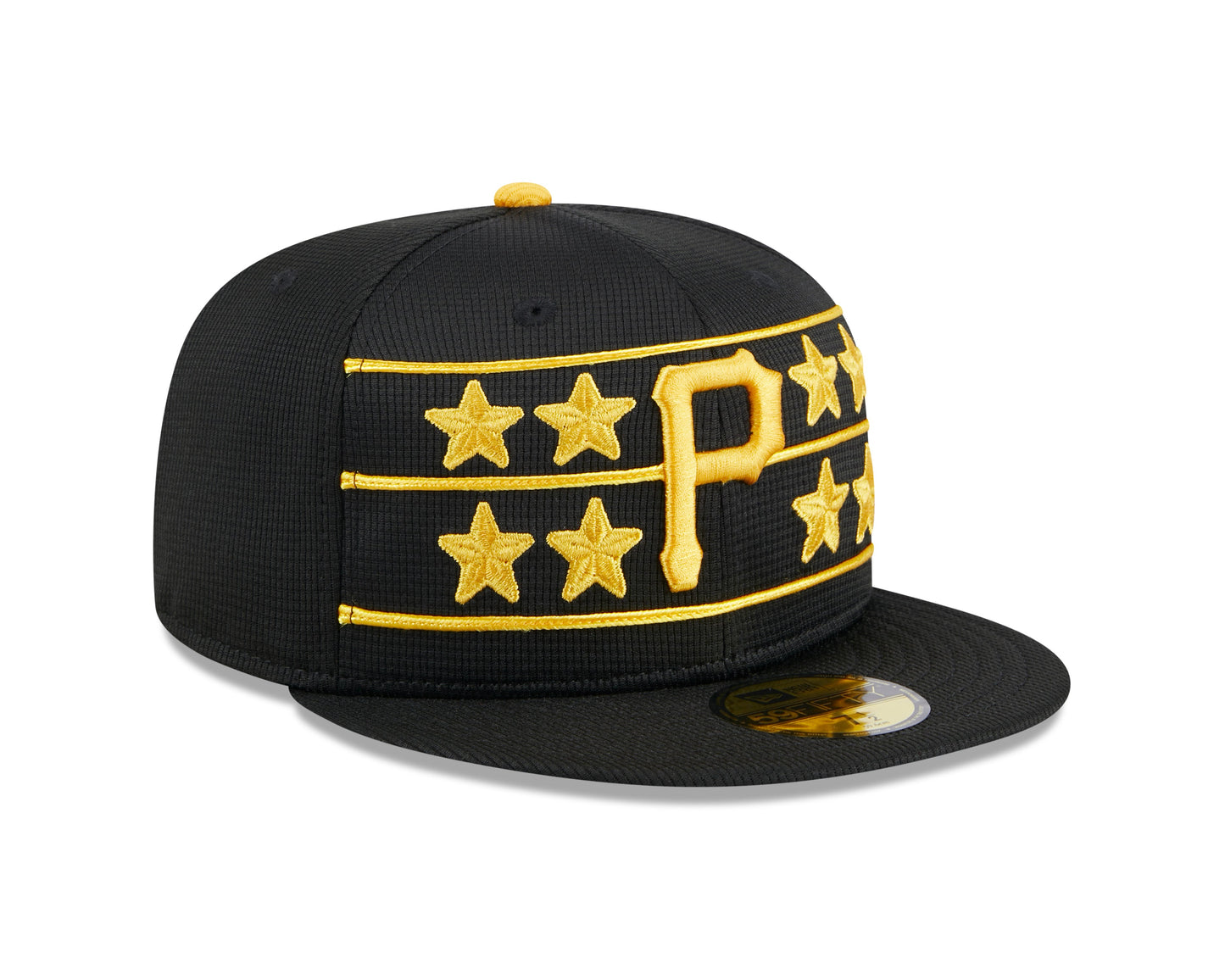 Men's Pittsburgh Pirates New Era Black 2024 Batting Practice 59FIFTY Fitted Hat Official Team Hat Sports Fan Cap Official MLB Team Hat Baseball Fan Ca