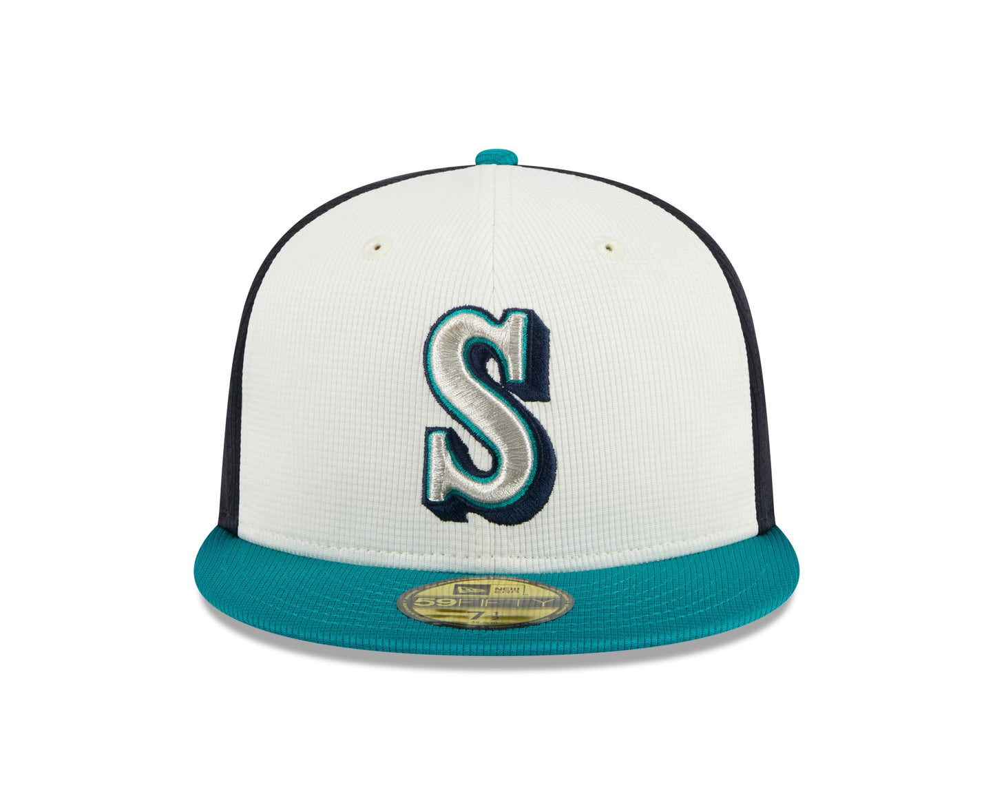 Men's Seattle Mariners New Era White 2024 Batting Practice 59FIFTY Fitted Hat Official Team Hat Sports Fan Cap Official MLB Team Hat Baseball Fan Cap