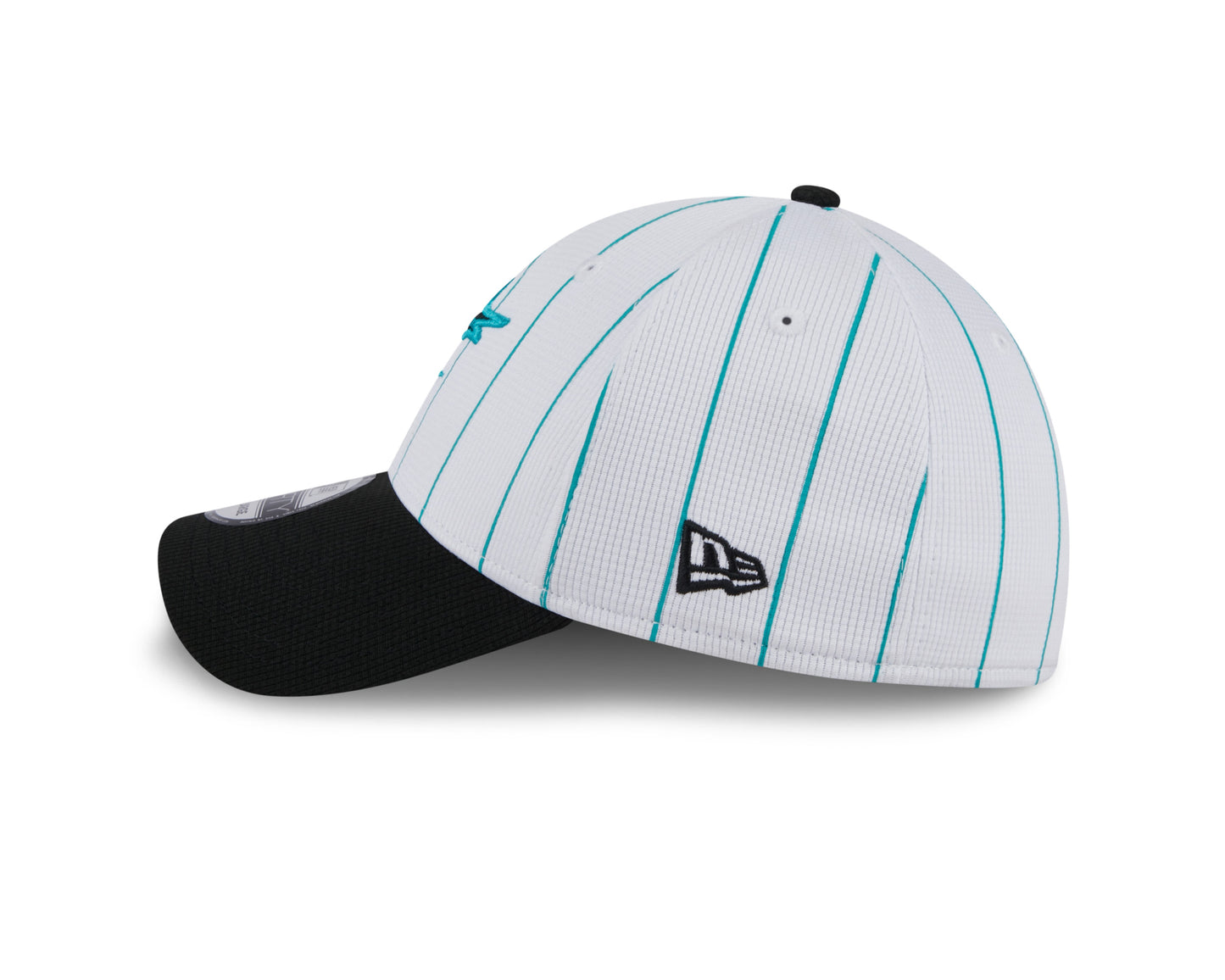 Men's Miami Marlins New Era 2024 Batting Practice White/Black 39THIRTY Flex-Fit Hat Official Team Hat Sports Fan Cap Official MLB Team Hat Baseball Fa