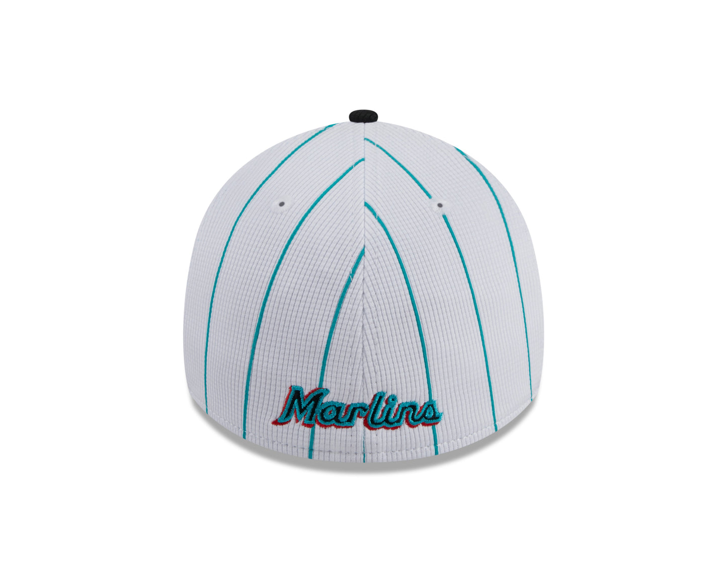 Men's Miami Marlins New Era 2024 Batting Practice White/Black 39THIRTY Flex-Fit Hat Official Team Hat Sports Fan Cap Official MLB Team Hat Baseball Fa