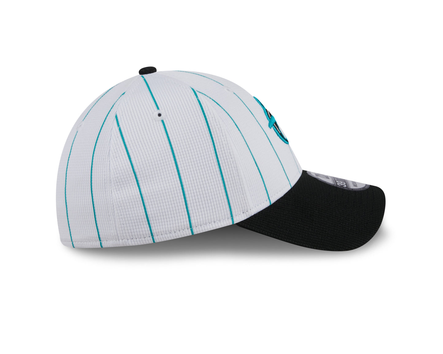Men's Miami Marlins New Era 2024 Batting Practice White/Black 39THIRTY Flex-Fit Hat Official Team Hat Sports Fan Cap Official MLB Team Hat Baseball Fa
