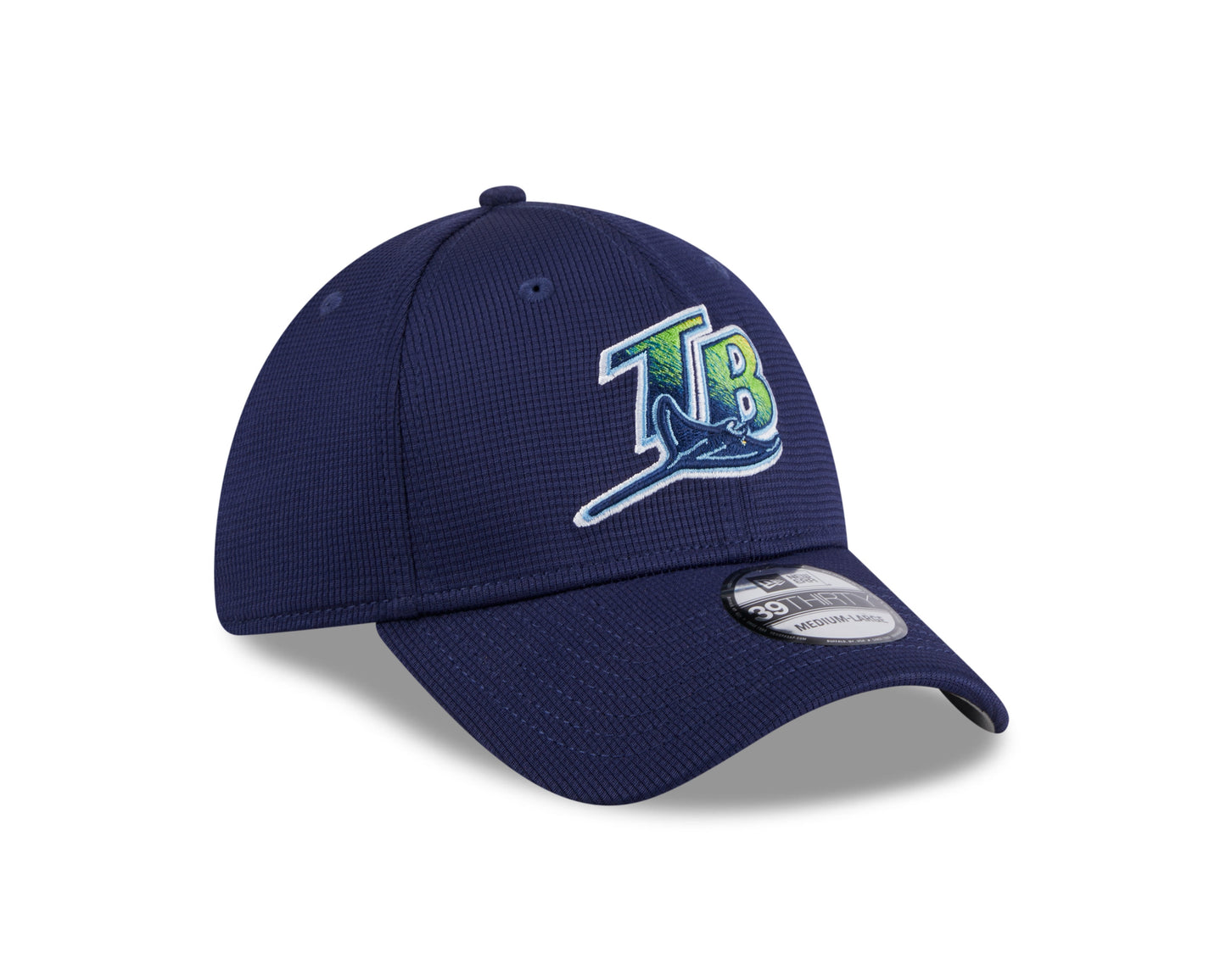 Men's Tampa Bay Rays New Era 2024 Batting Practice Navy 39THIRTY Flex-Fit Hat Official Team Hat Sports Fan Cap Official MLB Team Hat Baseball Fan Cap
