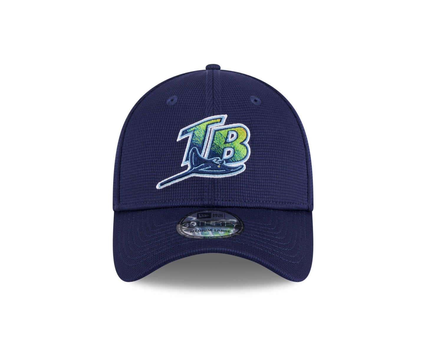 Men's Tampa Bay Rays New Era 2024 Batting Practice Navy 39THIRTY Flex-Fit Hat Official Team Hat Sports Fan Cap Official MLB Team Hat Baseball Fan Cap