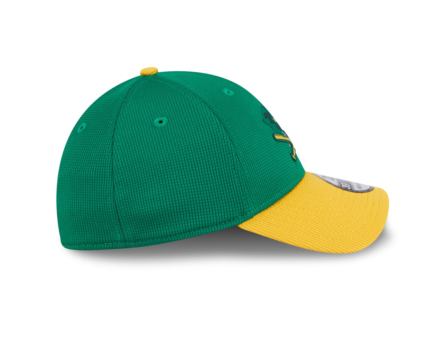 Men's Oakland Athletics New Era 2024 Batting Practice Green/Yellow 39THIRTY Flex-Fit Hat Official Team Hat Sports Fan Cap Official MLB Team Hat Baseba