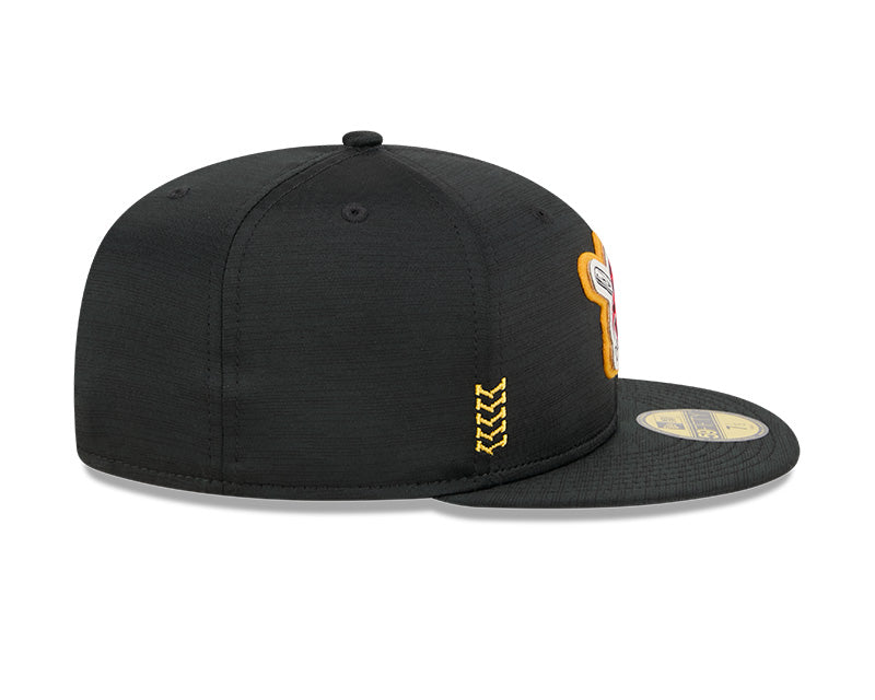 Men's Pittsburgh Pirates New Era Black 2024 Alternate Clubhouse 1914 59FIFTY Fitted Hat Official Team Hat Sports Fan Cap Official MLB Team Hat Basebal