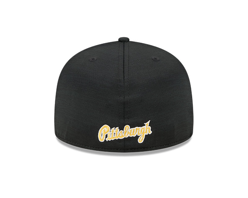 Men's Pittsburgh Pirates New Era Black 2024 Alternate Clubhouse 1914 59FIFTY Fitted Hat Official Team Hat Sports Fan Cap Official MLB Team Hat Basebal