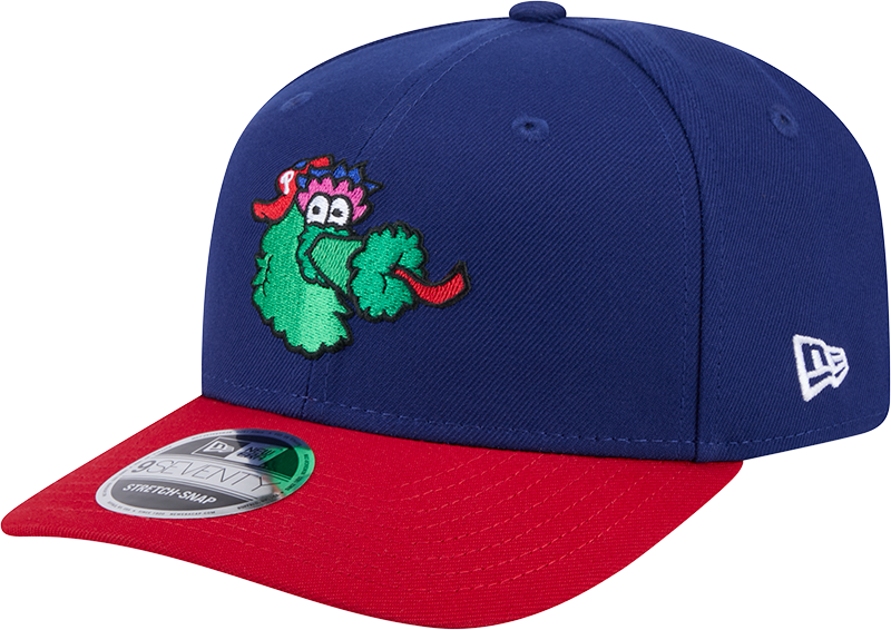 Philadelphia Phillies Blue/Red Phanatic New Era 9SEVENTY Stretch Snap Adjustable Hat Official Team Hat Sports Fan Cap Official MLB Team Hat Baseball F