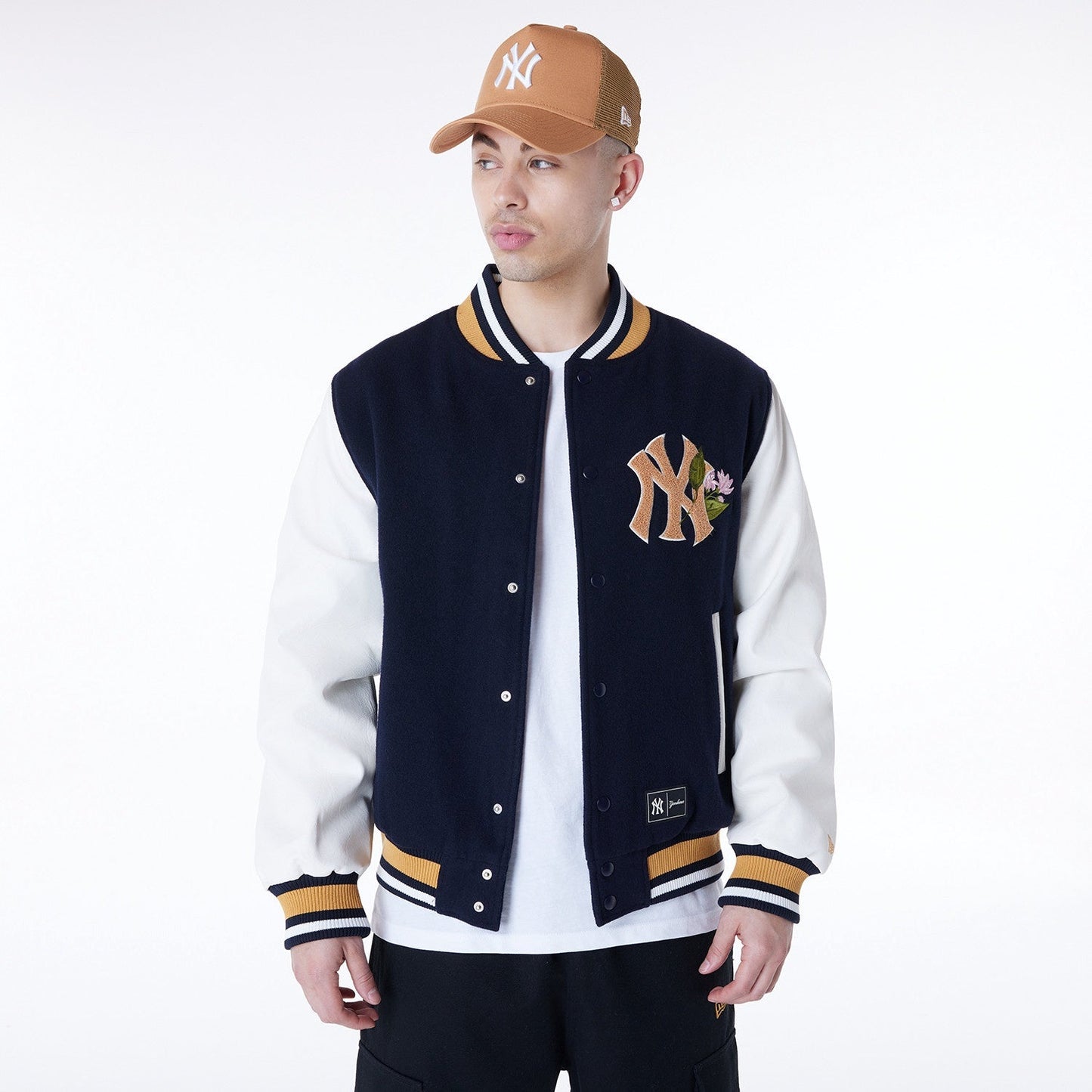 New Era - MLB Floral Varsity Jacket - New York Yankees Official Sports Fan Gear MLB Fan Gear Popular Style