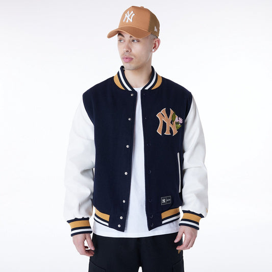 New Era - MLB Floral Varsity Jacket - New York Yankees Official Sports Fan Gear MLB Fan Gear Popular Style