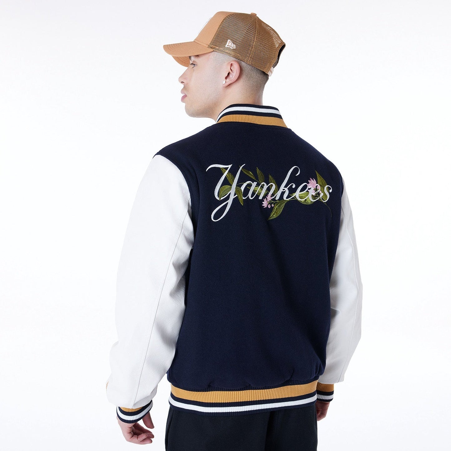 New Era - MLB Floral Varsity Jacket - New York Yankees Official Sports Fan Gear MLB Fan Gear Popular Style