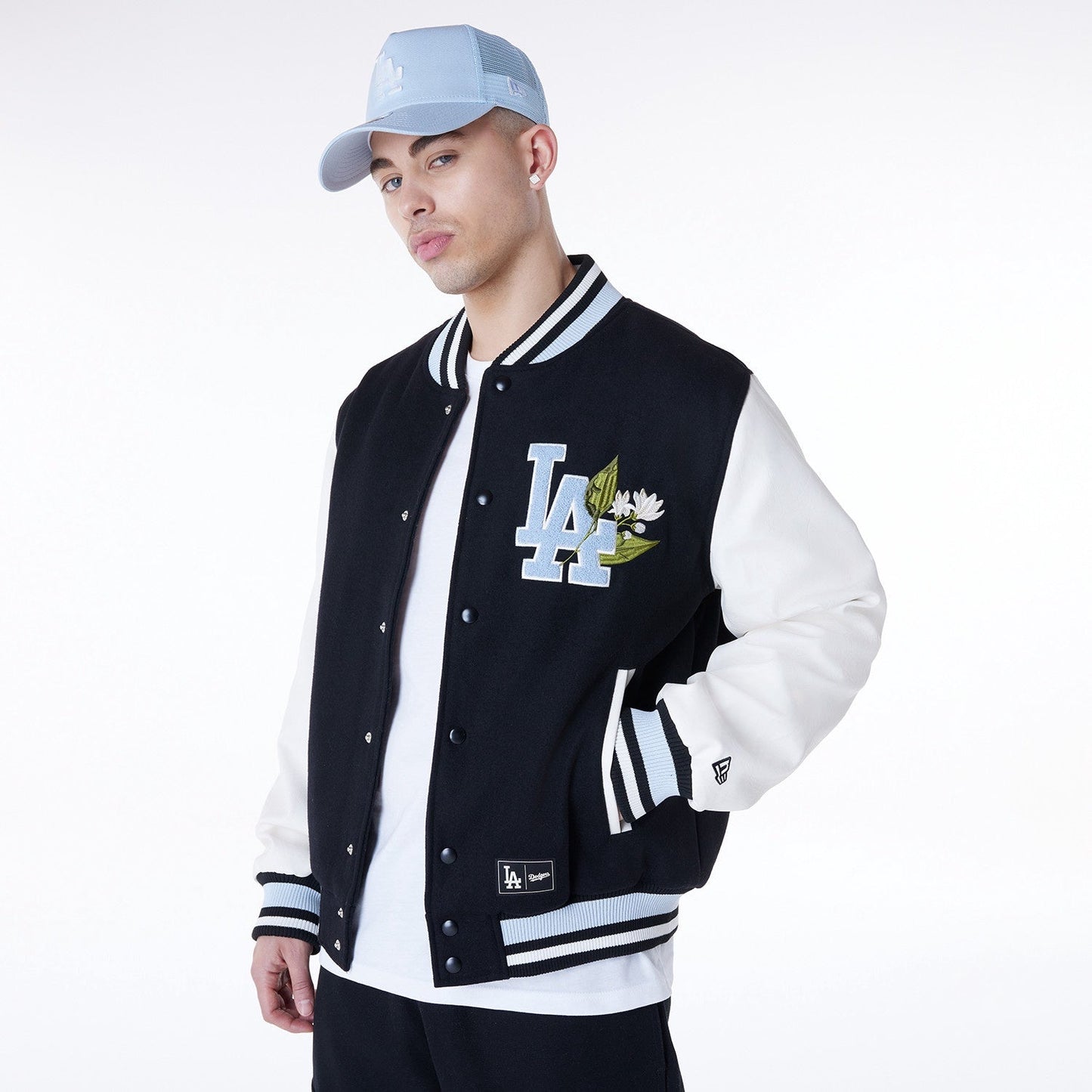 New Era - MLB Floral Varsity Jacket - Los Angeles Dodgers Official Sports Fan Gear MLB Fan Gear Popular Style