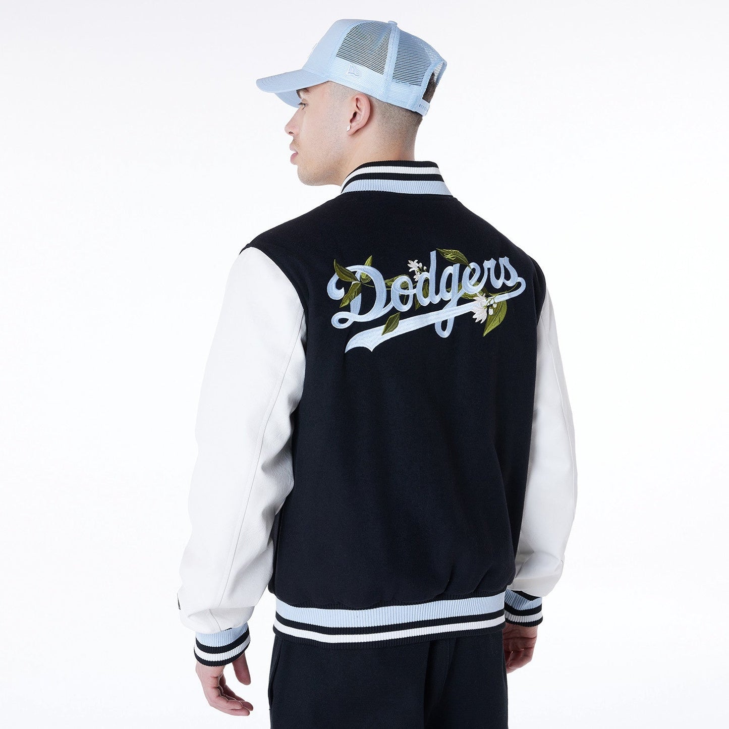 New Era - MLB Floral Varsity Jacket - Los Angeles Dodgers Official Sports Fan Gear MLB Fan Gear Popular Style