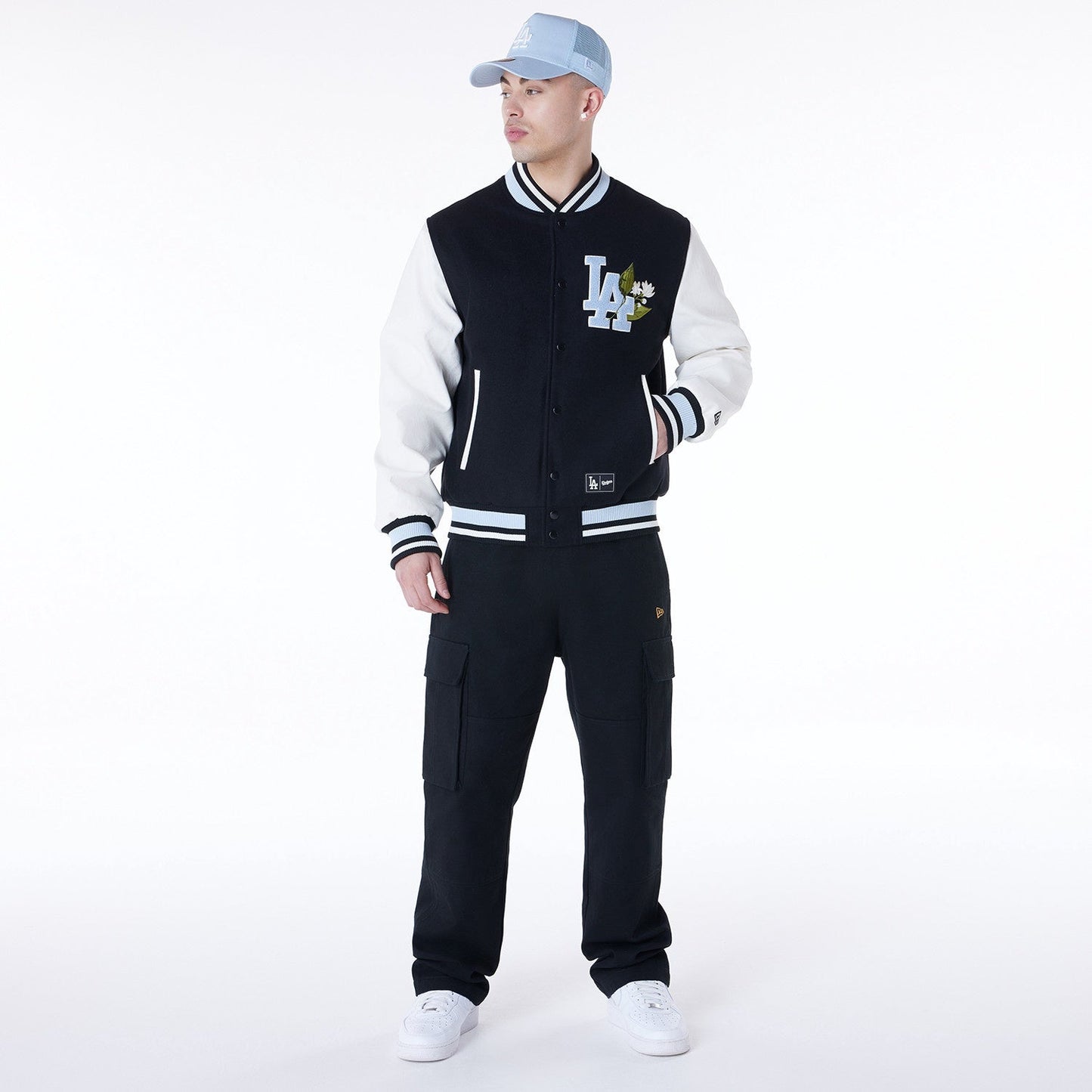 New Era - MLB Floral Varsity Jacket - Los Angeles Dodgers Official Sports Fan Gear MLB Fan Gear Popular Style