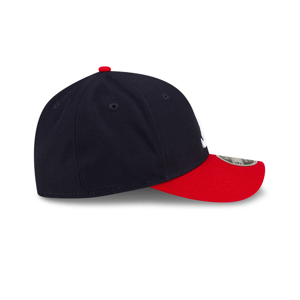 Atlanta Braves Navy/Red New Era Player Replica M-Crown 9FORTY Adjustable Hat Official Team Hat Sports Fan Cap Official MLB Team Hat Baseball Fan Cap