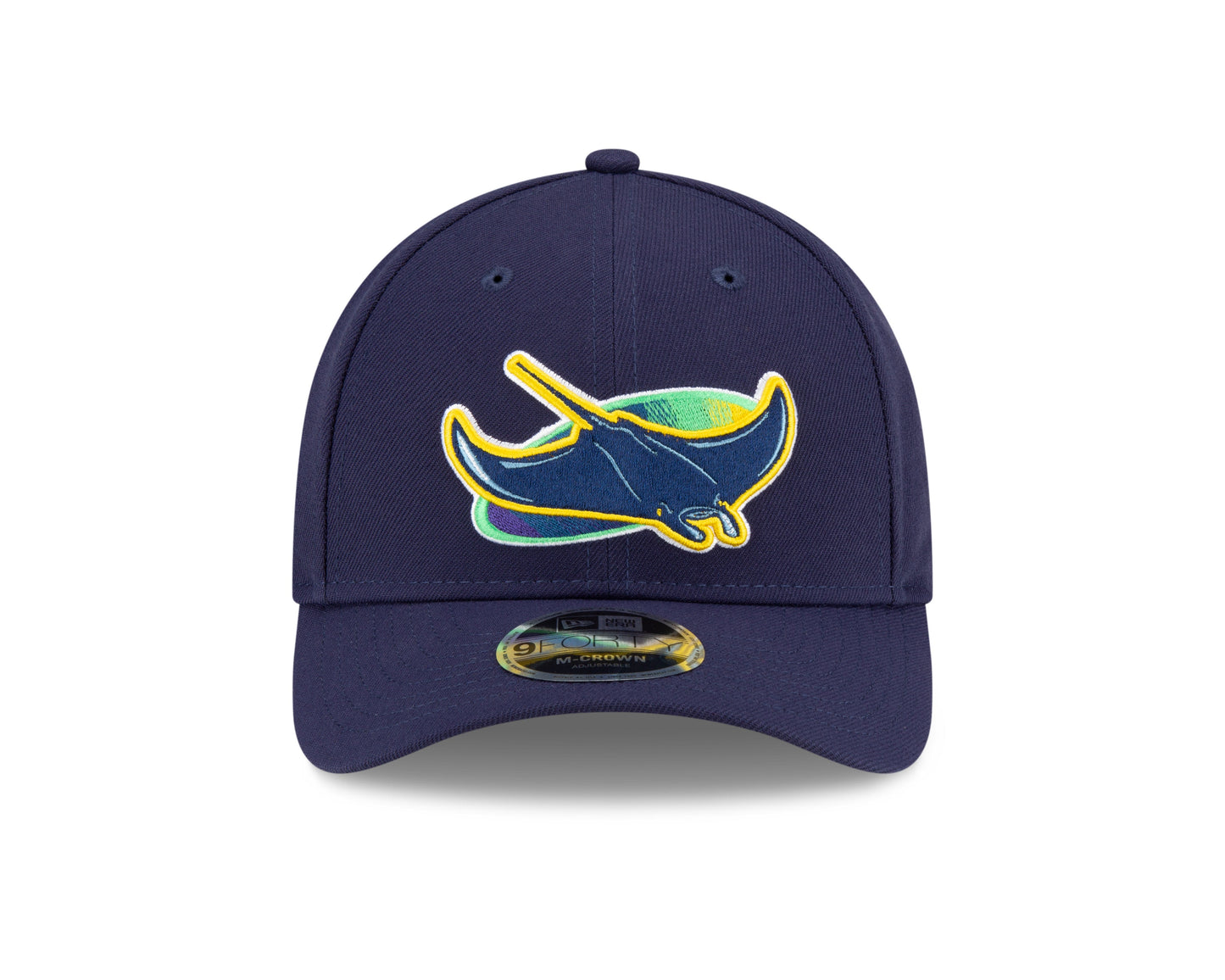 Tampa Bay Rays Alternate Navy New Era Player Replica M-Crown 9FORTY Adjustable Hat Official Team Hat Sports Fan Cap Official MLB Team Hat Baseball Fan
