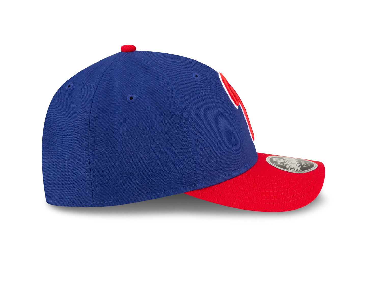 Philadelphia Phillies 2 Tone Royal/Red Alternate New Era Player Replica M-Crown 9FORTY Adjustable Hat Official Team Hat Sports Fan Cap Official MLB Te