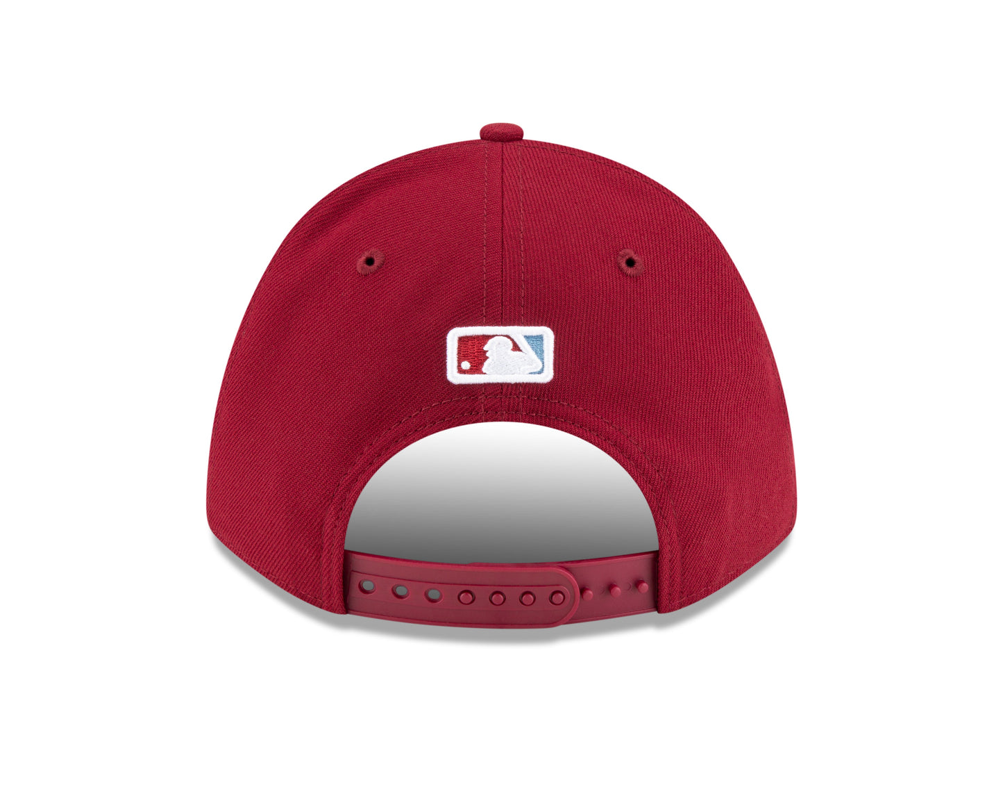 Philadelphia Phillies Crimson Alternate New Era Player Replica M-Crown 9FORTY Adjustable Hat Official Team Hat Sports Fan Cap Official MLB Team Hat Ba