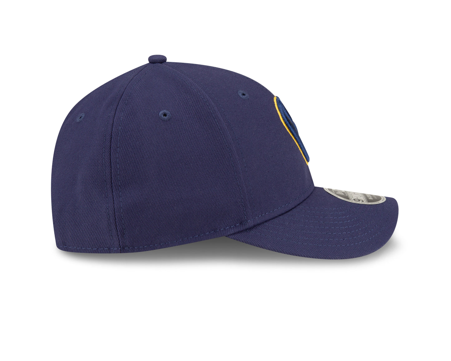 Milwaukee Brewers Navy Blue New Era Player Replica M-Crown 9FORTY Adjustable Hat Official Team Hat Sports Fan Cap Official MLB Team Hat Baseball Fan C