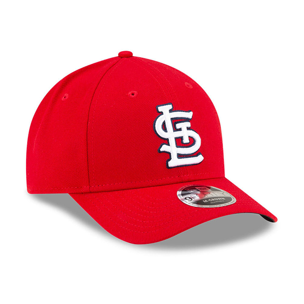 St. Louis Cardinals Red New Era Player Replica M-Crown 9FORTY Adjustable Hat Official Team Hat Sports Fan Cap Official MLB Team Hat Baseball Fan Cap