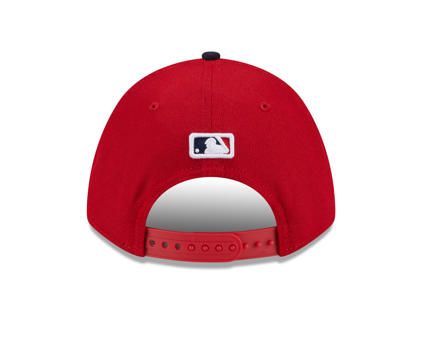 Cleveland Guardians Red/Navy New Era Player Replica M-Crown 9FORTY Adjustable Hat Official Team Hat Sports Fan Cap Official MLB Team Hat Baseball Fan