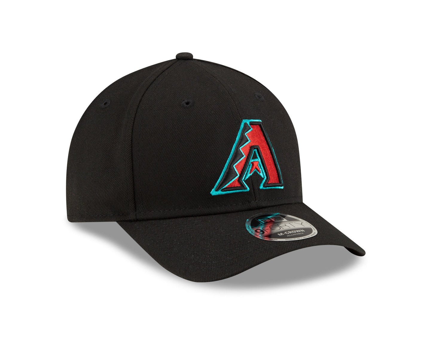 Arizona Diamondbacks Black Alternate New Era Player Replica M-Crown 9FORTY Adjustable Hat Official Team Hat Sports Fan Cap Official MLB Team Hat Baseb