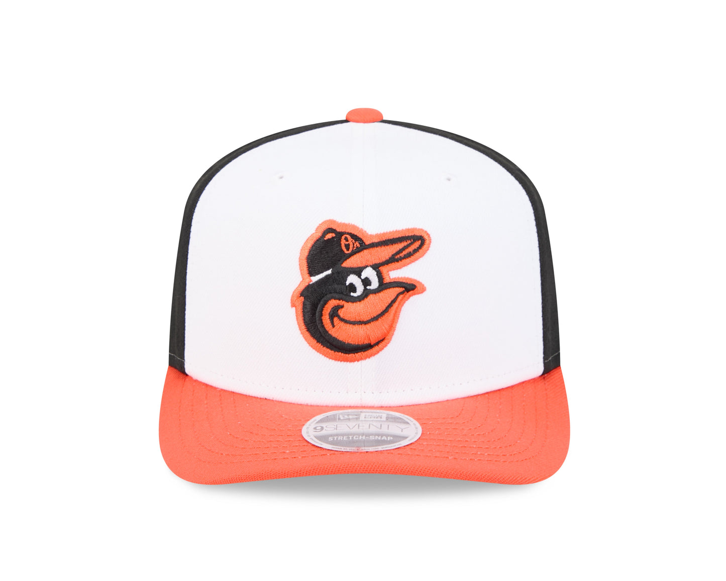 Baltimore Orioles Home New Era Player Replica 9SEVENTY Stretch Snap Adjustable Hat Official Team Hat Sports Fan Cap Official MLB Team Hat Baseball Fan