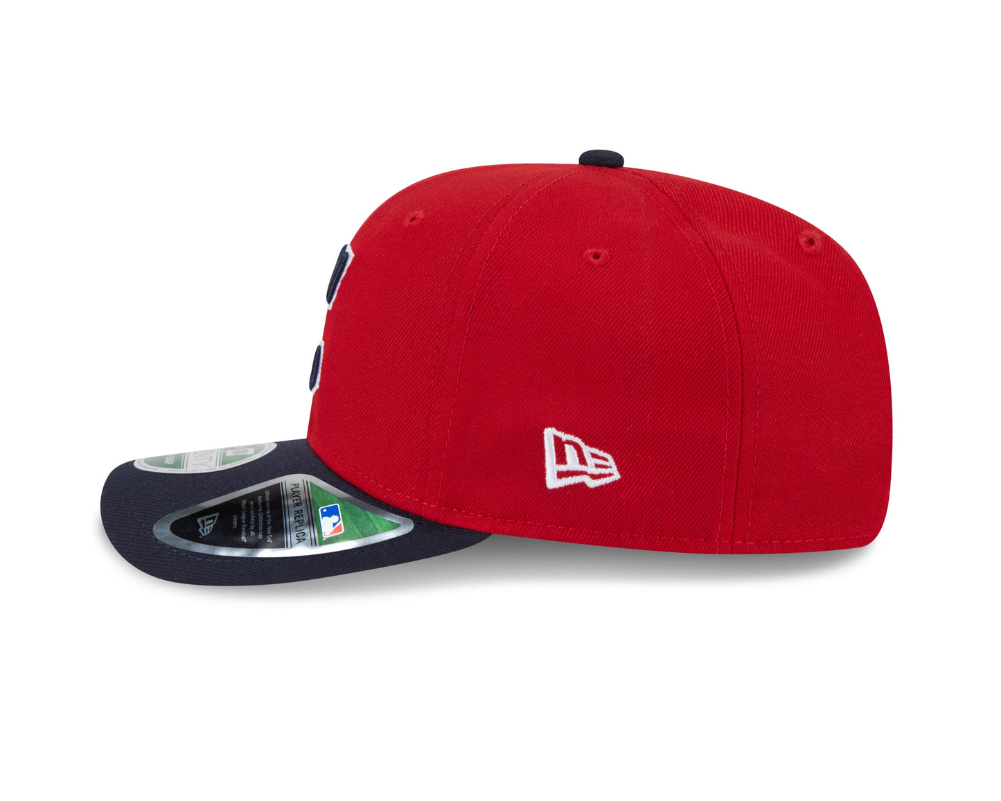 Cleveland Guardians Red/Navy New Era Player Replica 9SEVENTY Stretch Snap Adjustable Hat Official Team Hat Sports Fan Cap Official MLB Team Hat Baseba