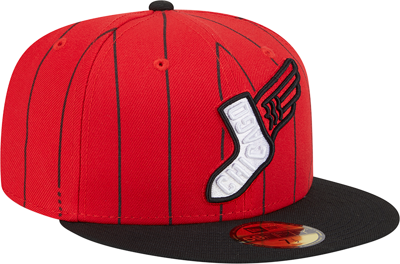 Chicago White Sox New Era 2025/26 City Connect 59FIFTY Fitted Hat - Red/Black Official Team Hat Sports Fan Cap Official MLB Team Hat Baseball Fan Cap
