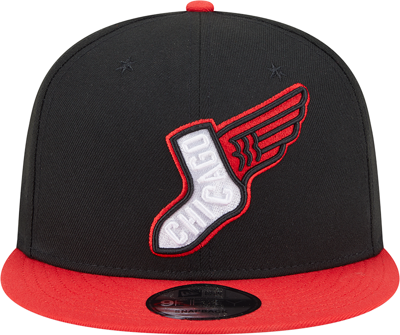 Chicago White Sox New Era 2025 City Connect Alternate 9FIFTY Snapback Hat - Red/Black Official Team Hat Sports Fan Cap Official MLB Team Hat Baseball
