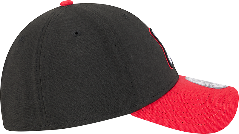 Chicago White Sox 2025 City Connect Alternate Black/Red New Era 39THIRTY Flex Fit Hat Official Team Hat Sports Fan Cap Official MLB Team Hat Baseball