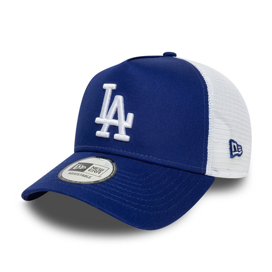 Los Angeles Dodgers MLB Trucker Snapback Side Patch New Era Blue/White Official Team Hat Sports Fan Cap Official MLB Team Hat Baseball Fan Cap
