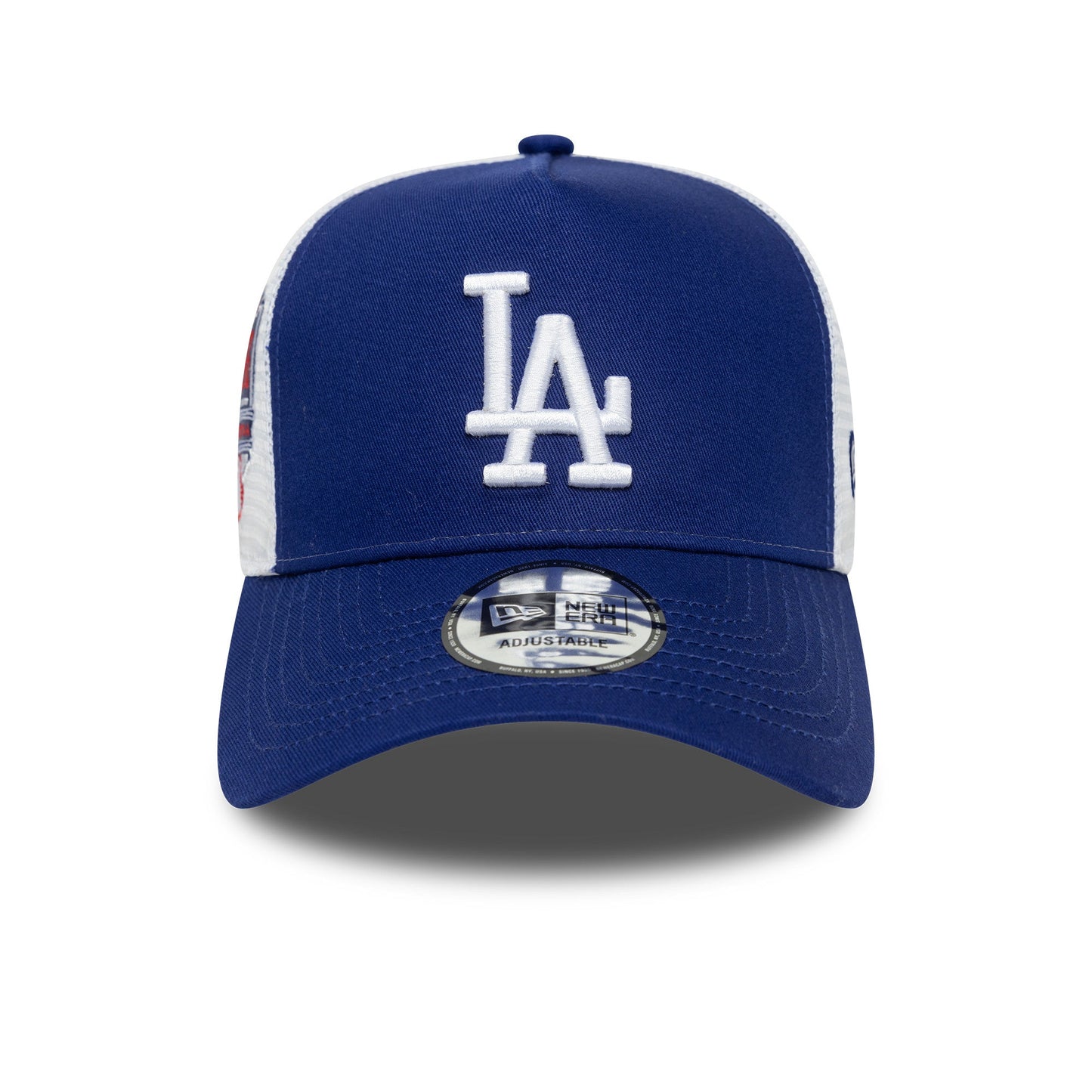 Los Angeles Dodgers MLB Trucker Snapback Side Patch New Era Blue/White Official Team Hat Sports Fan Cap Official MLB Team Hat Baseball Fan Cap