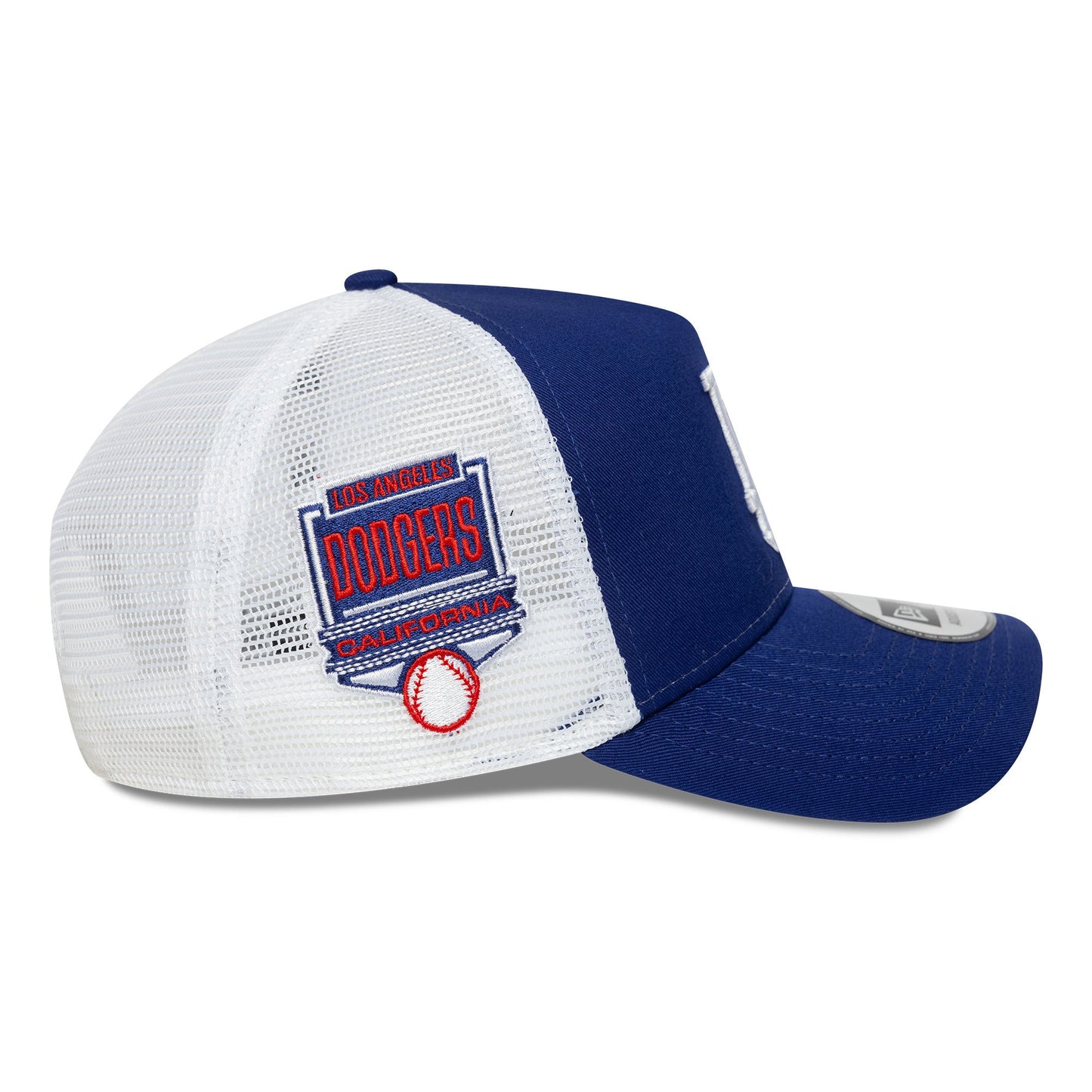 Los Angeles Dodgers MLB Trucker Snapback Side Patch New Era Blue/White Official Team Hat Sports Fan Cap Official MLB Team Hat Baseball Fan Cap