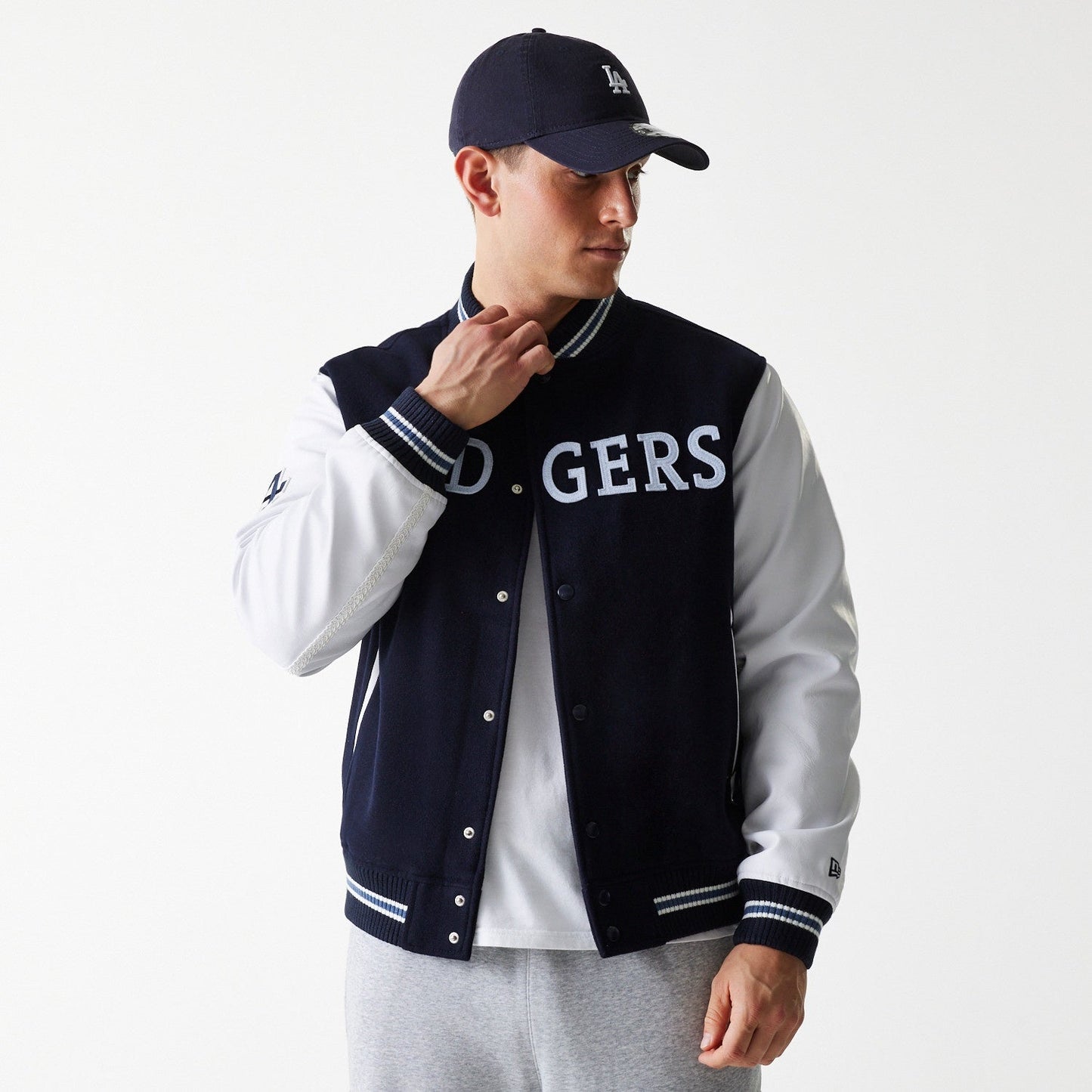 Los Angeles Dodgers MLB Wordmark Varsity Jacket New Era Official Sports Fan Gear MLB Fan Gear Popular Style