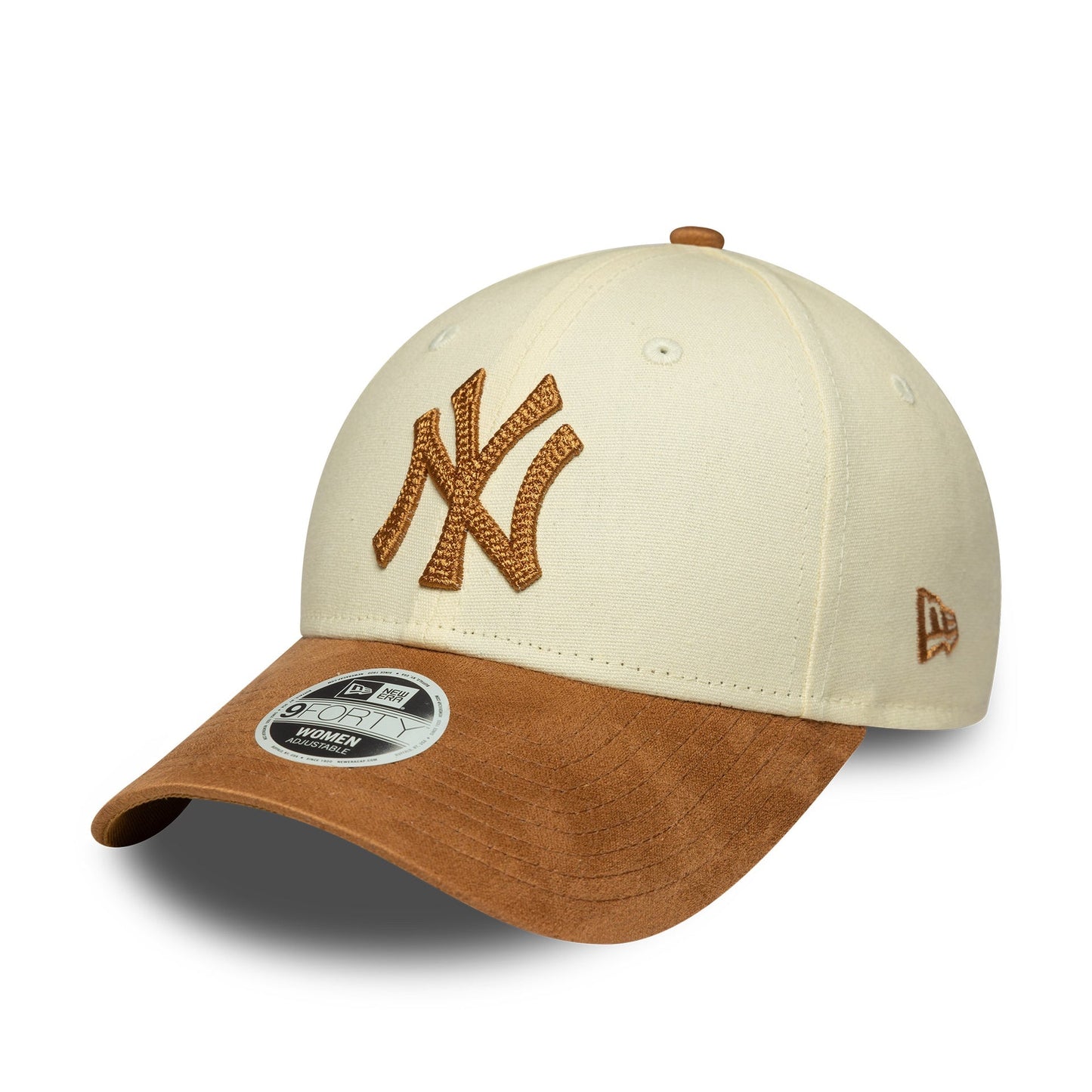 New York Yankees Womens Faux Suede MLB 9FORTY Strapback New Era LTC/CAM Official Team Hat Sports Fan Cap Official MLB Team Hat Baseball Fan Cap